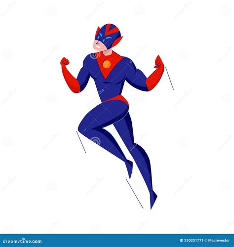 Blasting Superhero Pose Composition Stock Vector - Illustration of ...