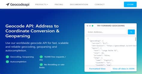 Postman Geocode API 的图像结果