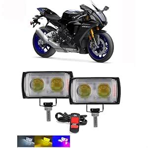 ZIMBER Ultra Mini Double Lens Fog Light For Yamaha YZF R15 V3.0 with ...