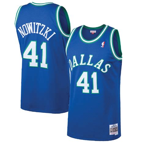 Mens Dallas Mavericks Dirk Nowitzki Hardwood Classics Road Swingman ...
