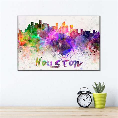 Trinx " Houston Skyline Colors " by Naomi Heart | Wayfair