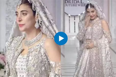 Viral Video: Pakistani model Urwa wore heavy lehnga for ramp walk, what ...