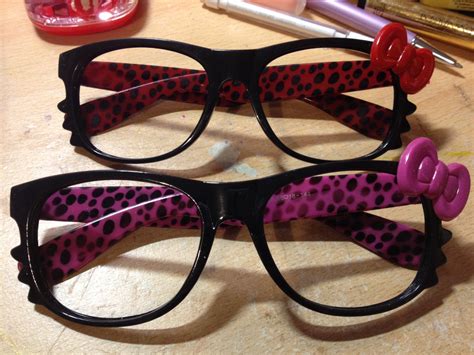 Cute Nerd Glasses Hello Kitty