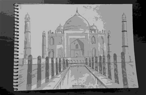 Pencil Sketch Of Taj Mahal - sketch of taj mahal