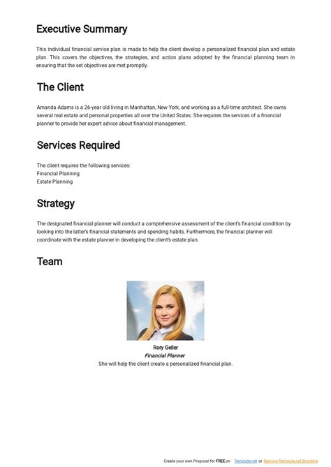 Simple Individual Service Plan Template [Free PDF] - Google Docs, Word ...