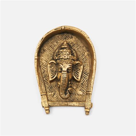 Brass Ganesh Face Wall Hanging – DecorTwist