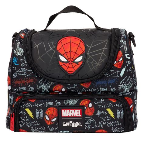 Smiggle Black Spider-Man Double Decker Lunch Bag | The Write Stuff