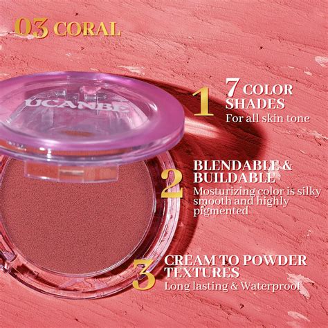 UCANBEMAKEUP Matte Cream-To-Powder Blush Makeup Palette, Highly India ...