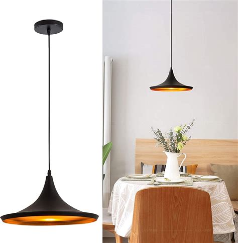 Buy LOGRO Light Vintage Retro Hanging Ceiling Lamp Black Metal ...