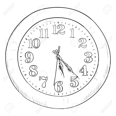 Image result for working clock drawing