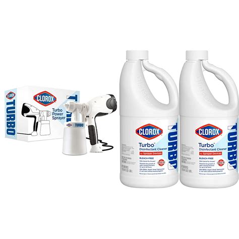 Cloroxpro Turbo Power Sprayer And Disinfectant Cleaner Bundle ...