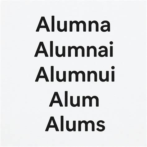 “Alumna” Vs “Alumnae” Vs “Alumni” Vs “Alumnus” Vs “Alum” Vs “Alums ...