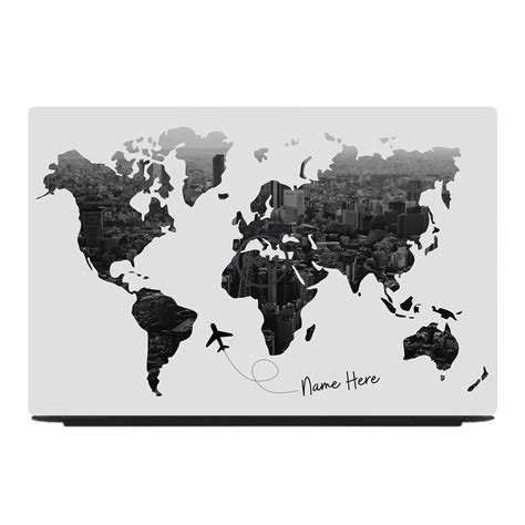 All Over the World Custom Name Dell Inspiron 3501 3520 Laptop Skin ...
