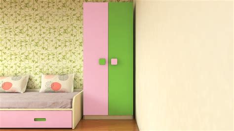 Adona Corolla Kids Double Door Wardrobe w/Square Knobs English Pink ...