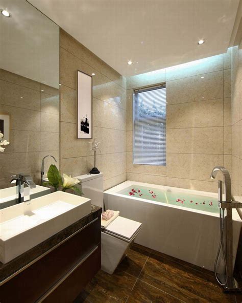 大浴室 有双层水槽和灰地毯浴缸公寓房地产灰色财产毛巾洗手间木头项目粉末窗户高清图片下载-正版图片320721037-摄图网