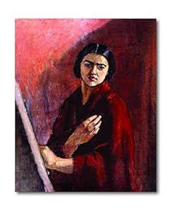 Tamatina Amrita Sher-Gil Canvas Painting | Self Portrait | Modern Art ...