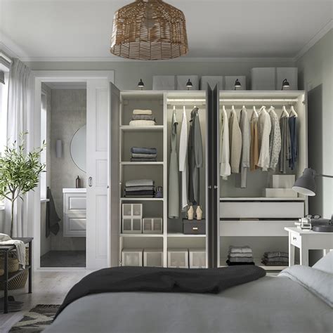 PAX / GULLABERG wardrobe combination, white/grey, 200x60x201 cm (783 ...