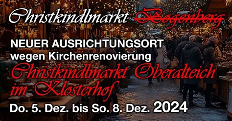 Christkindlmarkt Oberalteich 2024, Klosterhof 1, 94327 Bogen, Germany ...