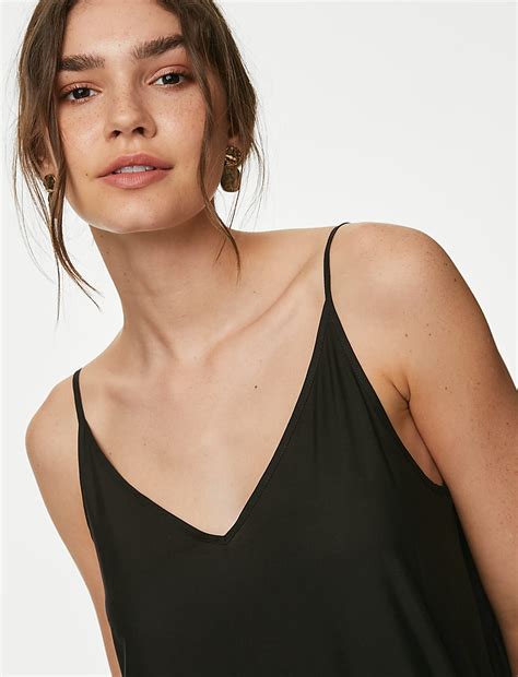 Buy V-Neck Strappy Midaxi Tiered Beach Dress at Marks & Spencer