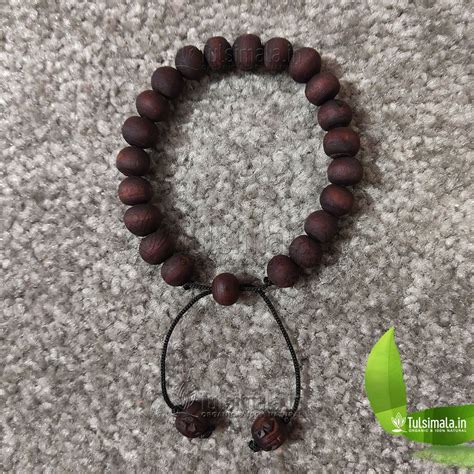 Original Tulsi Beads Bracelet 10mm Bead Size Dark Brown Color for Men ...