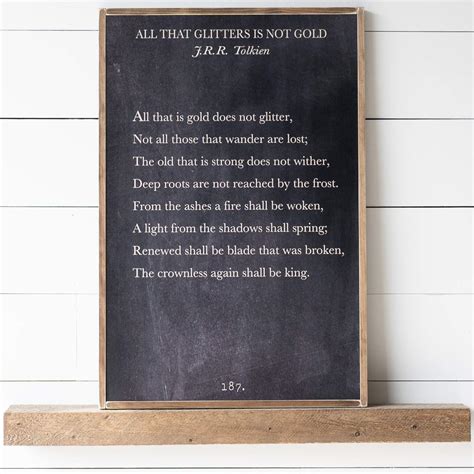 All That Is Gold Does Not Glitter Wallpaper