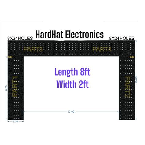 8x24 Holes | HardHat Electronics