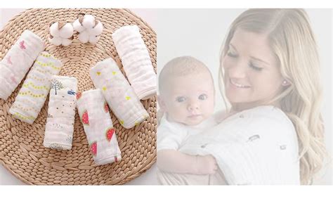 Buy Cottington Lane Muslin Burp Cloths for Babies, Baby Burp Cloths Set ...