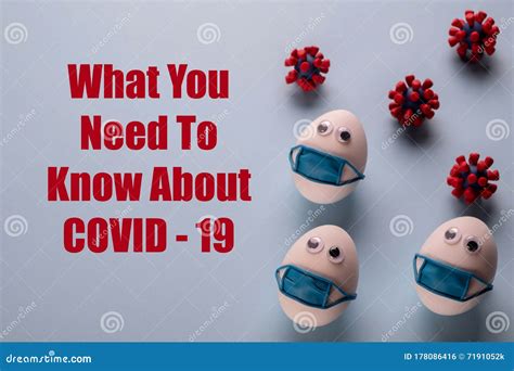 Eggs Wearing Medical Mask for Stop Coronavirus and Models of Covid-19 ...