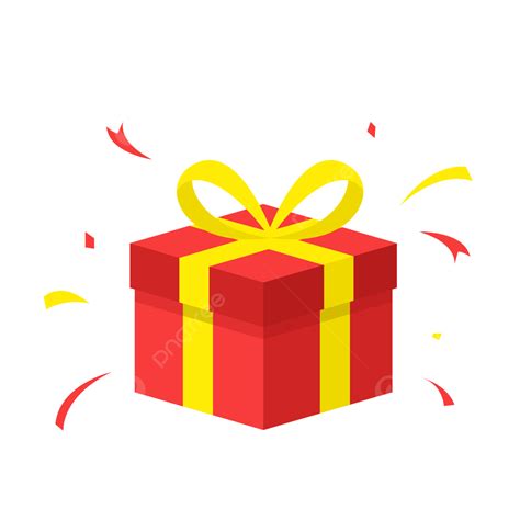 Red Gift Vector Illustration, Gift, Red, Gift Box PNG and Vector with ...