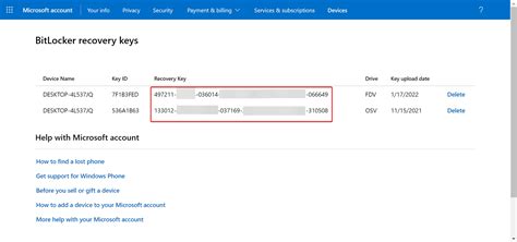 BitLocker Recovery Key for Windows 10 的图像结果
