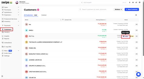 How to share a payment receipt from a customer ledger in Web ...