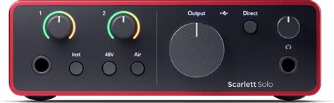 Focusrite Scarlett Solo 4th Gen USB Audio Interface, for the Guitarist ...