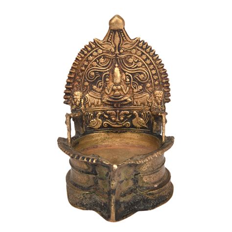 Bronze Gajalakshmi Pooja Diya