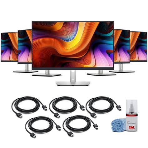 Buy 5 x Dell P2422H 24 Full HD 1080p, 16:9 IPS Monitor 5 x HDMI Cable ...