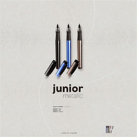 PENLUX, Fountain Pen - JUNIOR METALLIC BLUE. — SWASTIK penn