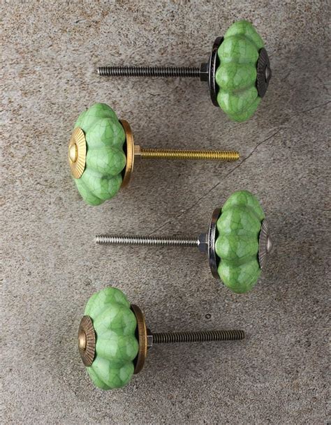 Cracked Light Green Ceramic Cabinet Knob – NEERJA INTERNATIONAL INC