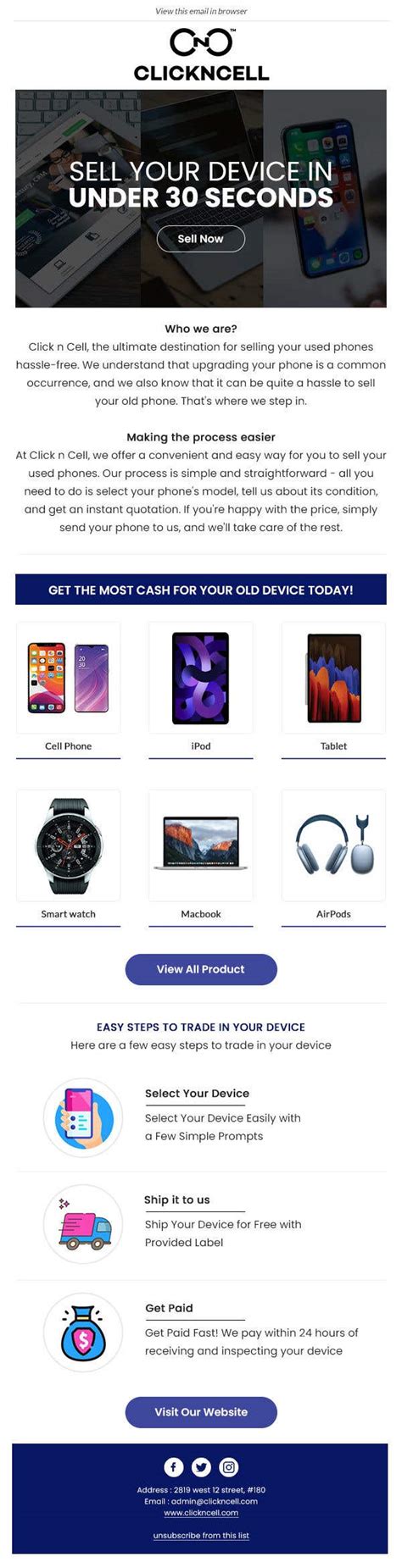 Entry #5 by hemabajaj891 for email template with Clickable HTML ...