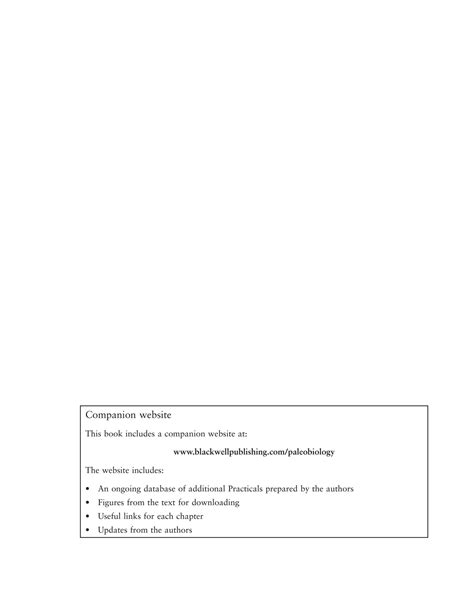 SOLUTION: Introduction to paleobiology and the fossil record - Studypool