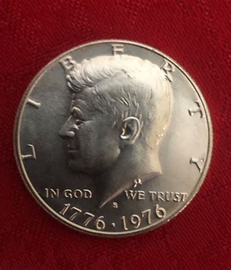 1976 Kennedy Half Dollar, 1976, 1/2 Dollar Coin 1776-1976 JFK UNC ...