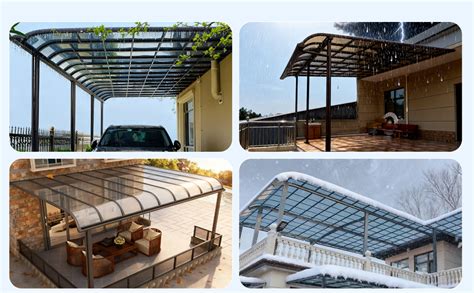 Polycarbonate Roofing Sheet Outdoor Clear 2mm Lightweight Clear Plastic ...