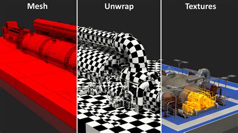 3D Siemens Steam Turbine Generator | 3D Molier International