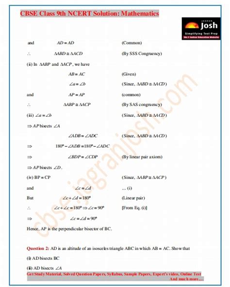 Image result for Maths Class 9 Exercise 7.4 5 Question