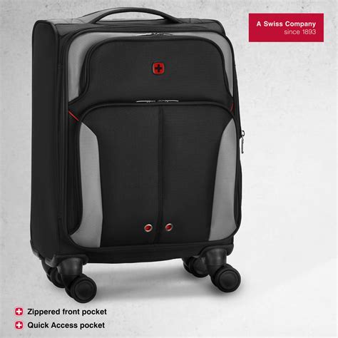 Wenger, Castic Carry-On Softside Case, Charcoal, 36 Litres, Swiss desi
