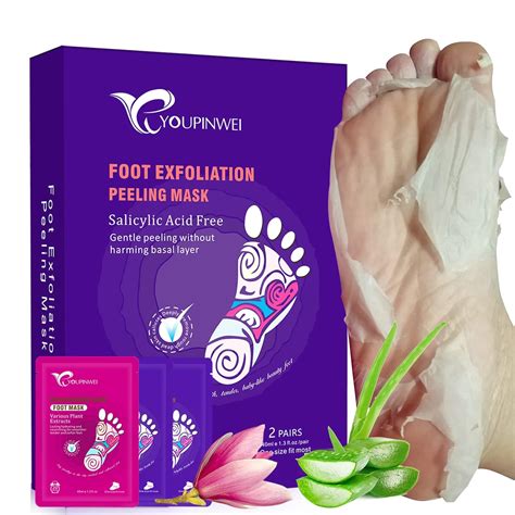 Foot Peel Mask, Foot Mask for Dry Cracked Feet Peel, Peeling Away ...