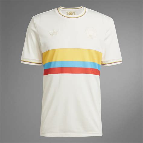 Colombia 2024 Adidas 100th Anniversary Jersey - Football Shirt Culture ...