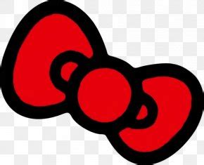 Hello Kitty Bow Outline