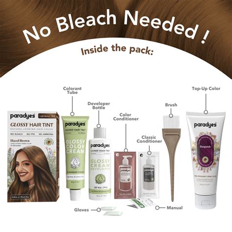 Buy Now Paradyes Bleach Hazel Burgundy Combo | Glossy, Long-Lasting ...