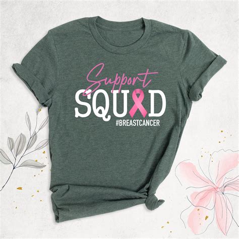 Support Squad Breast Cancer Shirt Team Cancer Shirt Cancer - Etsy