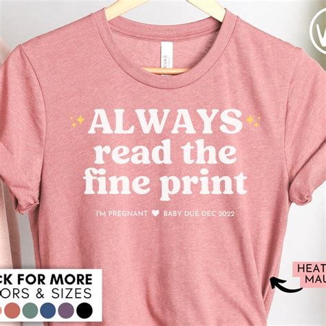 Buy Always Read the Fine Print, I'm Pregnant Shirt Online In India ...
