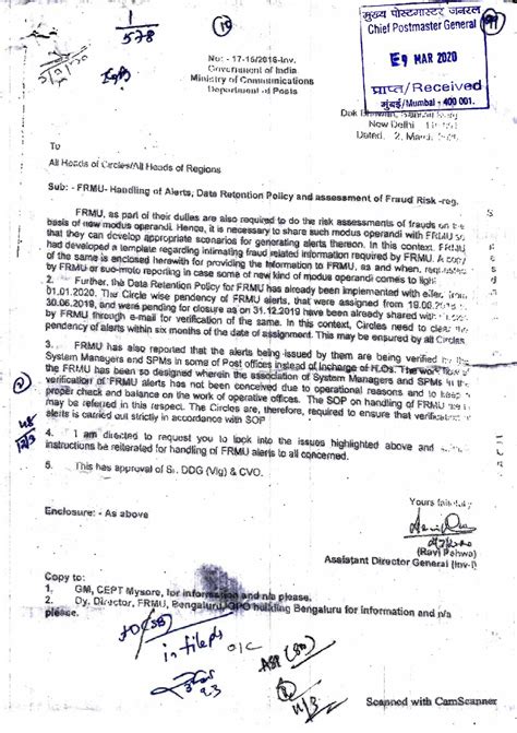 Handling Of Alerts, Data Retention Policy & Assessment Of Fraud Risk ...